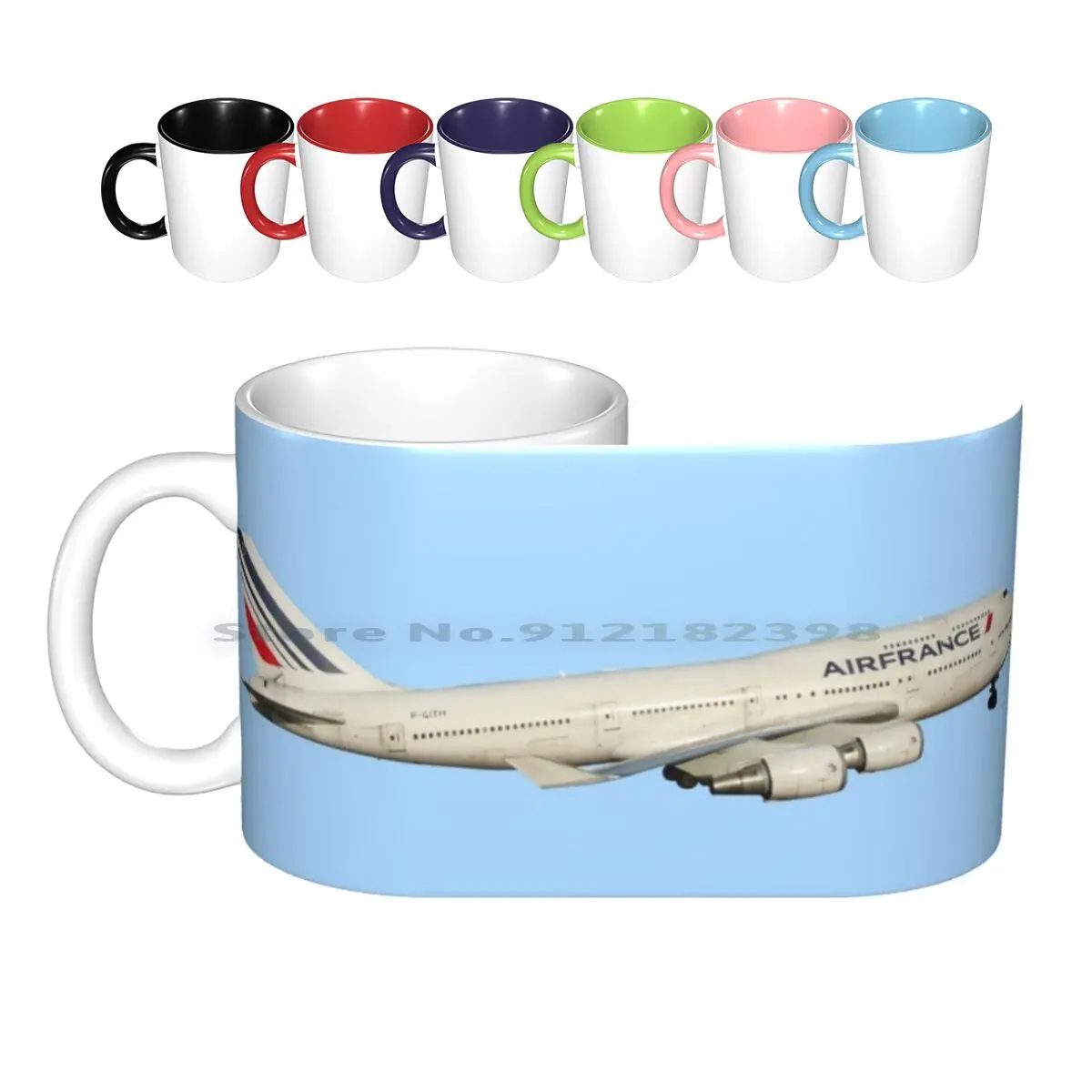 

747 с посадочным шасси, керамические кружки, кофейные чашки, Кружка для молока и чая, самолет Боинг 747, аэросамолет, лайнер, турбо-пассажир