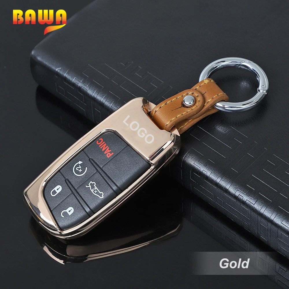 

BAWA Key Protect Shell Remote Smart Key Cover Case Shell Key Chain Cover Accessories for Dodge Challenger 2015+