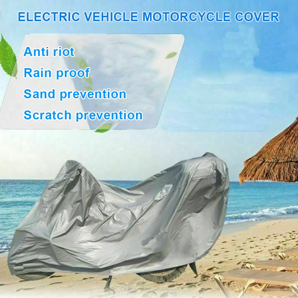 

Motorcycle Bike Full Protective Cover Waterproof Dust Proof UV Sun Rain Snow Outdoor 240cm X 140cm Anti Motors Covers Coats