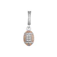 fit original pandora bracelet charms 925 sterling silver american football dangle beads women diy jewelry making berloques