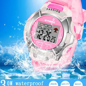 New Waterproof Children Watch Boys Girls LED Digital Sports Watches Plastic Kids Alarm Date Casual W