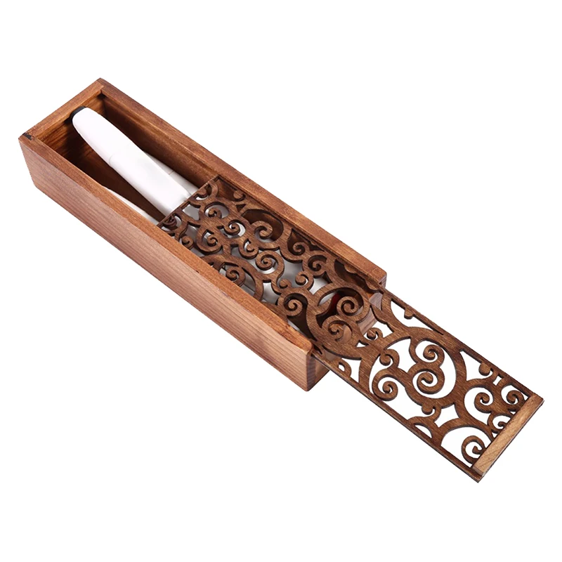 

Creative Students Cute Wooden Pencil Case Hollow Wood Pencil Case Storage Box Multifunction Stationery School