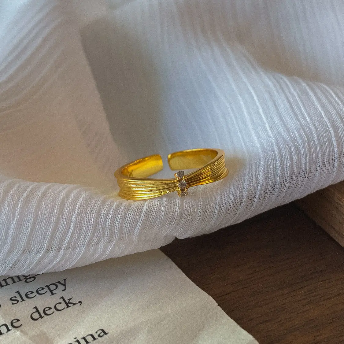 [Способная девушка] ~ простое матовое Открытое кольцо из стерлингового серебра 925