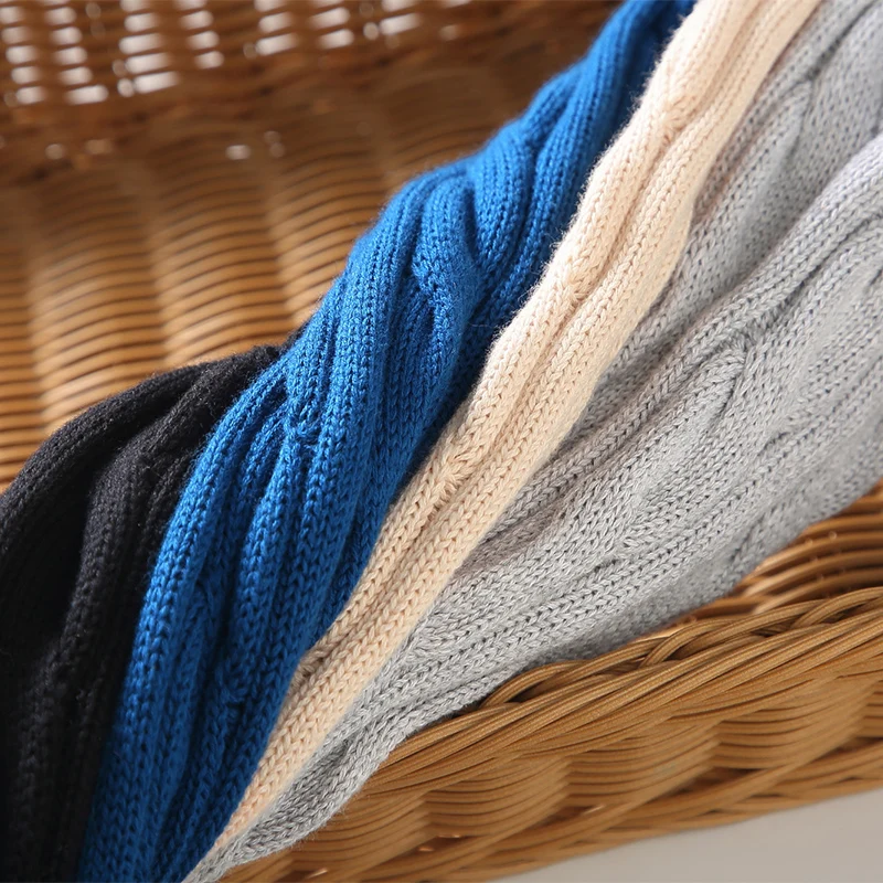 Новый дизайнерский толстый теплый свитер с длинными рукавами мужские брендовые