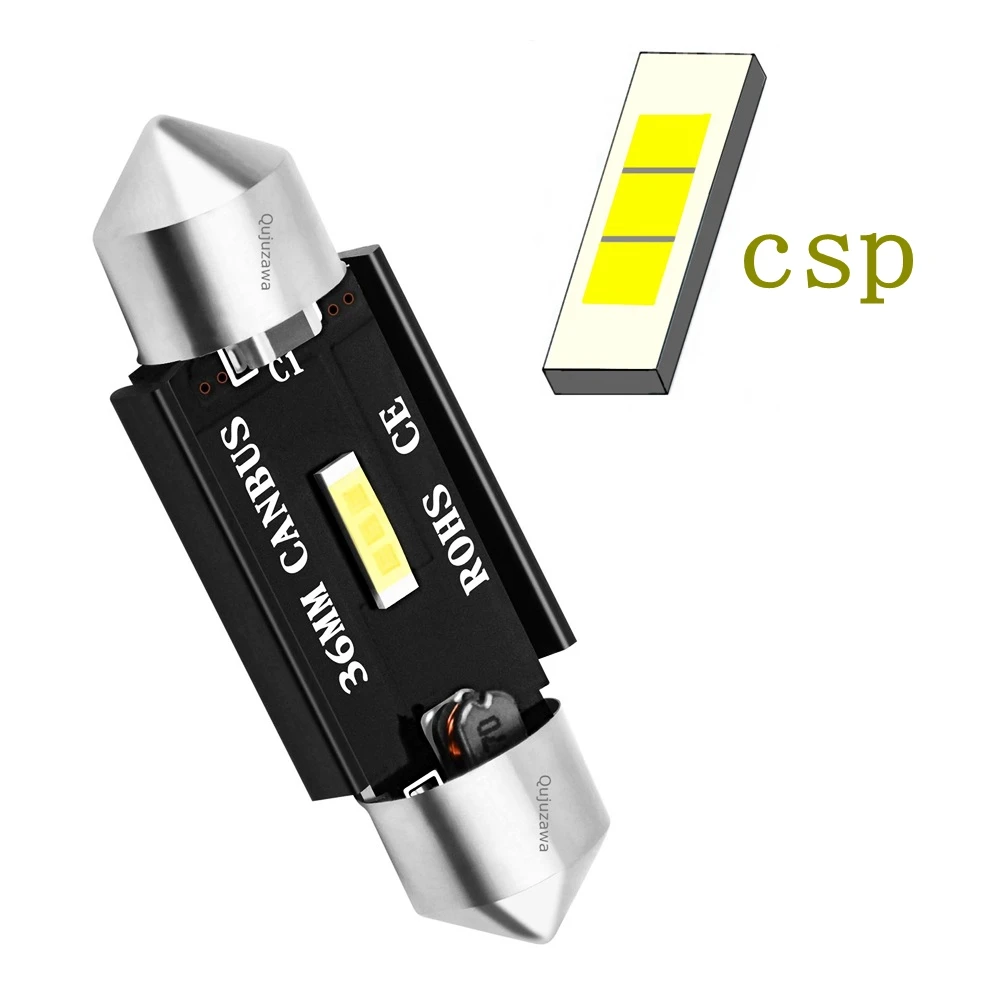 Фестон 31 мм 36 39 41 CSP светодиодный ная лампа C5W C10W супер яркая Автомобильная