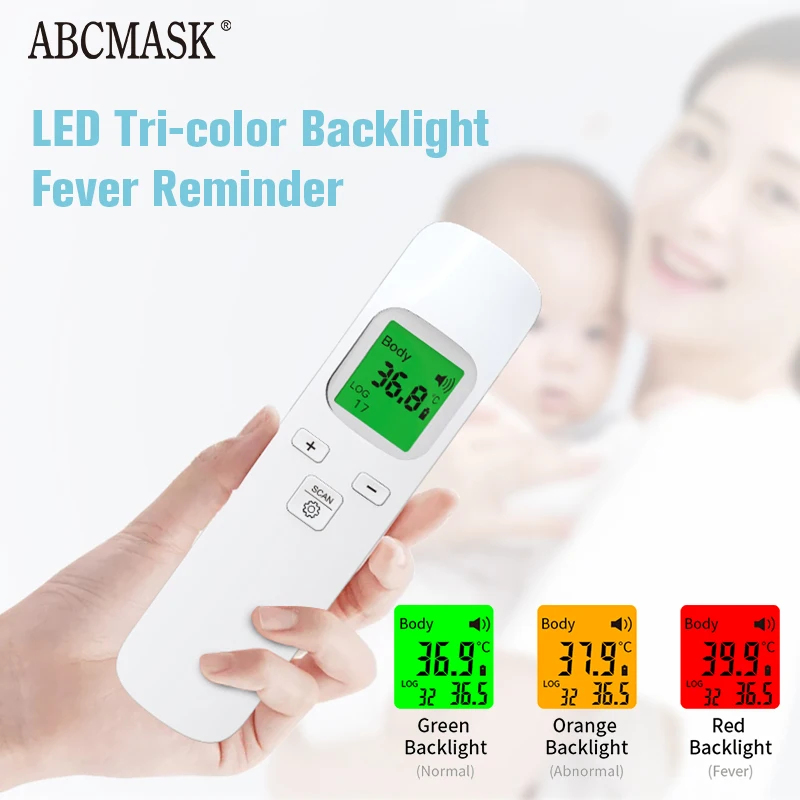 

10pcs Muti-fuction Baby/Adult Digital Thermometer Infrared Forehead Body Thermometer Gun Non-contact Temperature Measurement