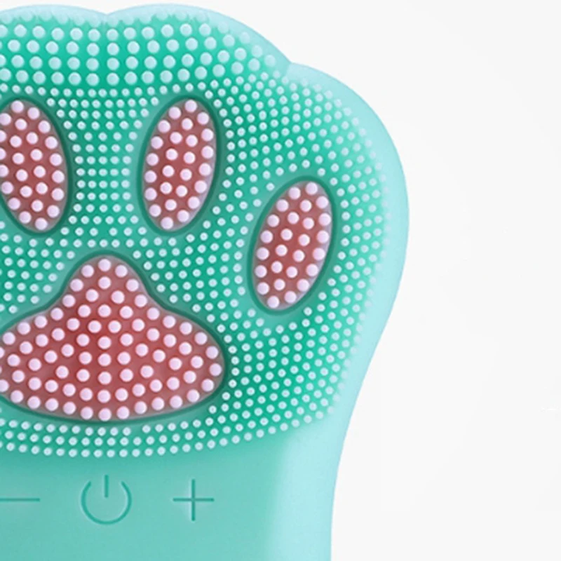 

Cat Claw Design Silicone Cleansing Instrument Ultrasonic Charging Facial Cleansing Instrument Wash Brush Beauty Device