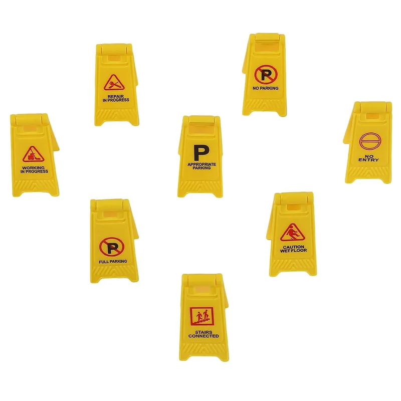 

62pcs Car Accessories Road Sign Traffic Model Creative Toy Diy City Parking Script Educational Toys for Kids Game Gift