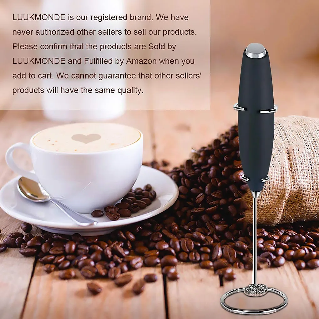 

Electric Milk Frother Automatic Handheld Foamer Coffee Maker Egg Beater Milk Frother Portable Kitchen Coffee Whisk Tool