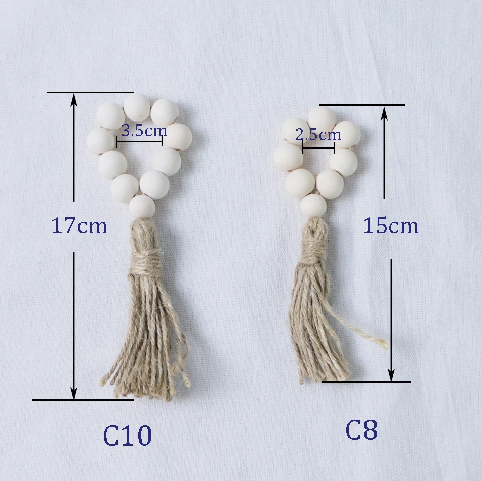 Деревянные бусины салфетки-кольца с кисточками деревенский дом деревянные