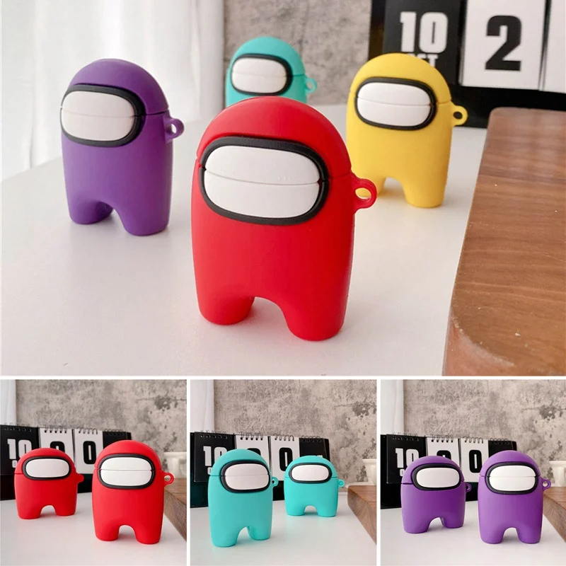 

Game Among Us Cute Soft Silicone Earphone Case for AirPods pro 3 AirPods 1/2 Wireless Bluetooth Earphone Protector Case Cover