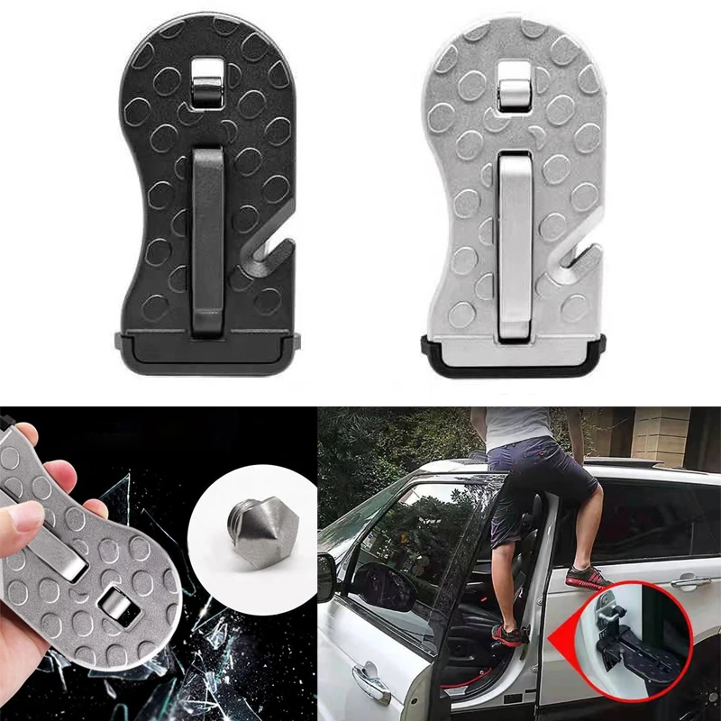 Универсальная вспомогательная педаль для автомобильных дверей Universal Car Door Step Auxiliary Pedal Suv Roof Foldable Aluminum Doorstep Side Hook For Interial on.