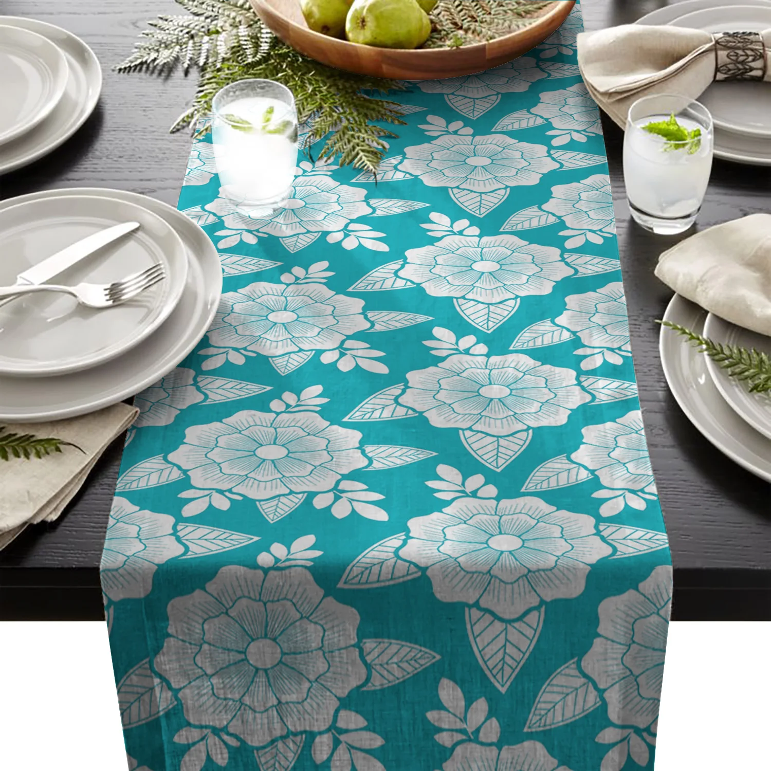 Современная настольная дорожка s для свадебной кухни синяя Традиционная