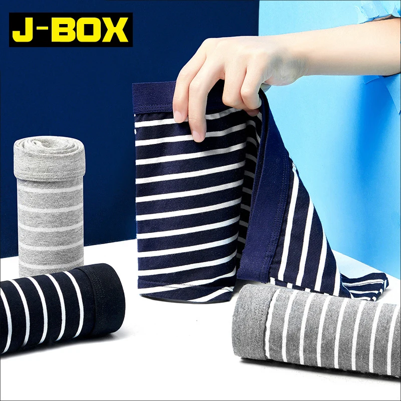 J-BOX 1-4 шт., мужское сексуальное нижнее белье, мужские хлопковые боксеры размера плюс, льняные шорты, трусы для мужчин, трусы-боксеры для полных мужчин