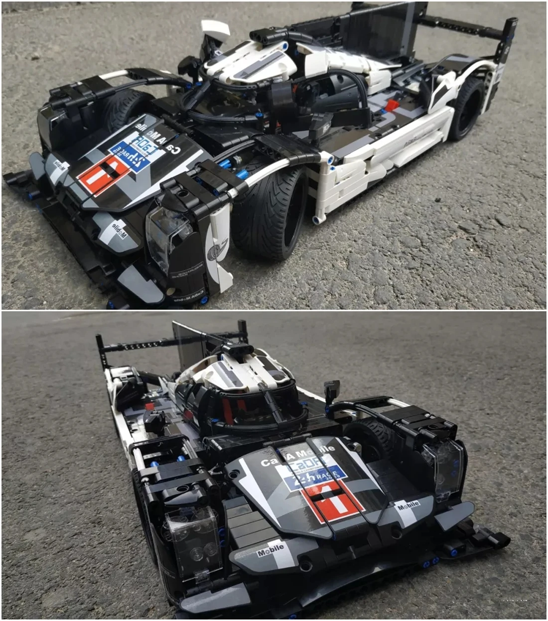 CADA Technology Hybrid Sports-car F1 2.4G RC control LED Super Racing Car compatible with 42039 Building Blocks Bricks Toys Gift