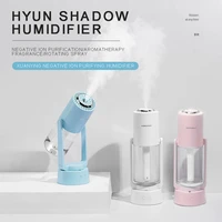 for car home office bedroom 1pc 230ml portable mini air humidifier essential oil diffuser with colorful night light