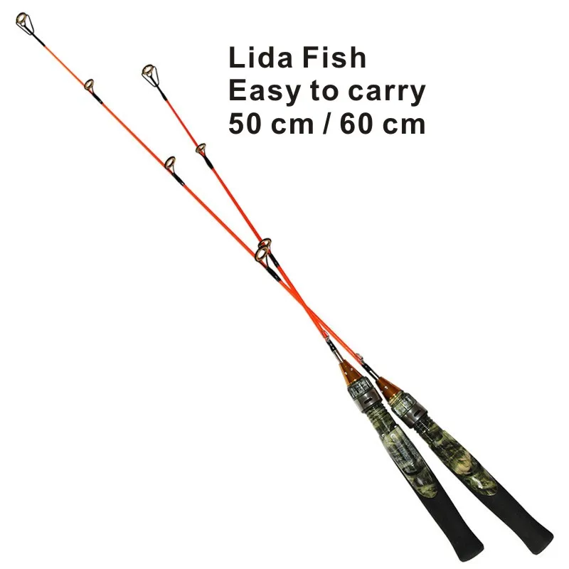 Ультракороткая камуфляжная Рыболовная катушка Lida Fish портативная Удочка из