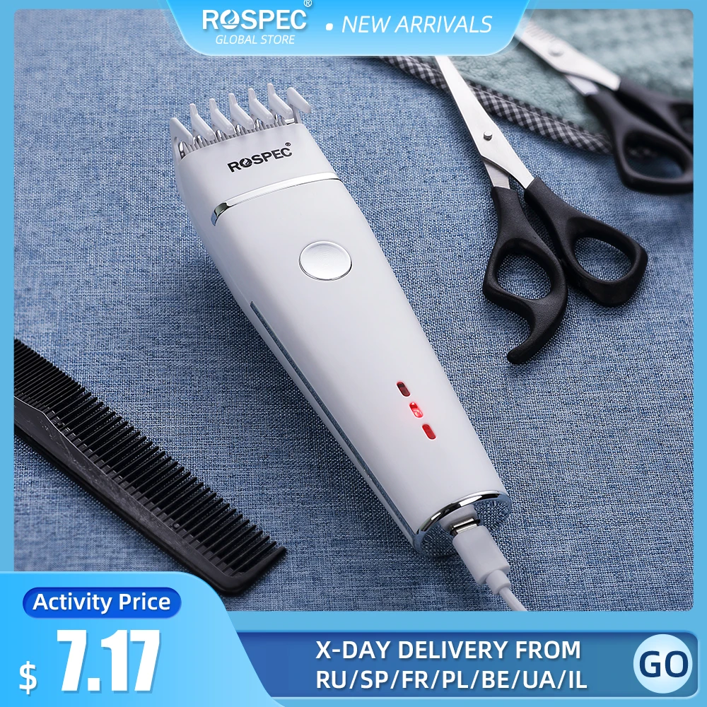 Машинка для стрижки волос Rospec с керамическим лезвием и зарядкой от USB | Бытовая