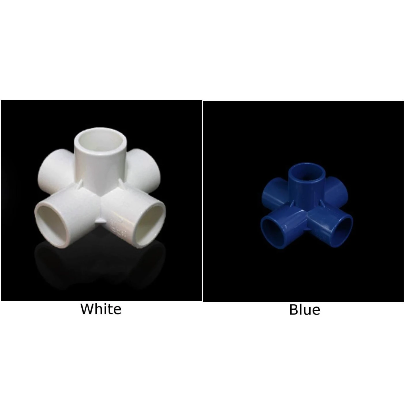 5 шт. 20/25/32 мм ПВХ соединитель труб для дома и сада DIY фитинги 3/4/5 способ садовые