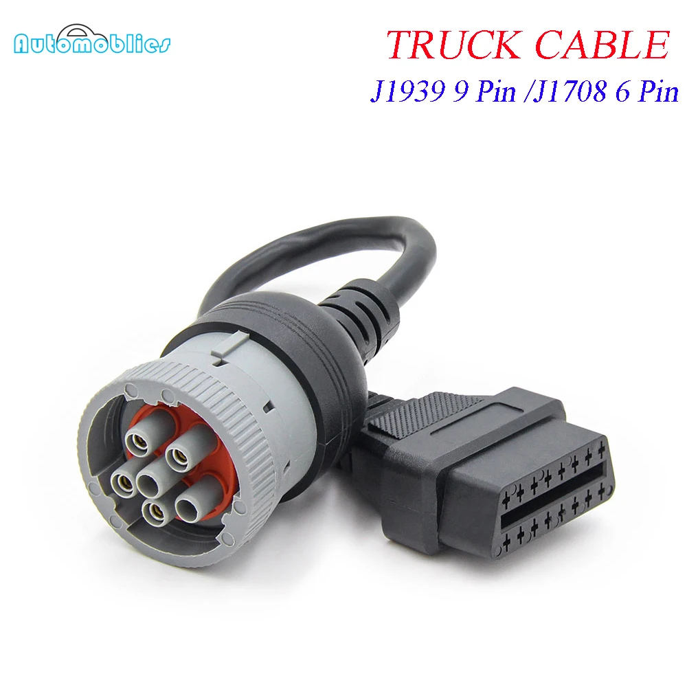 Deutsch J1939 9 16 контактный грузовой кабель J1708 6 для OBDII/OBD2 Штекерный гнездовой
