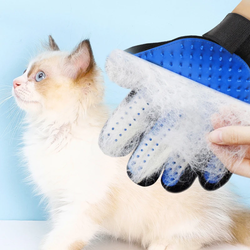 

1 Pcs Cat Grooming Glove TPR Hair Remover Deshedding Glove For Dog Animal Hair Brush Cleaning Massage Pet Cats Comb Gloves