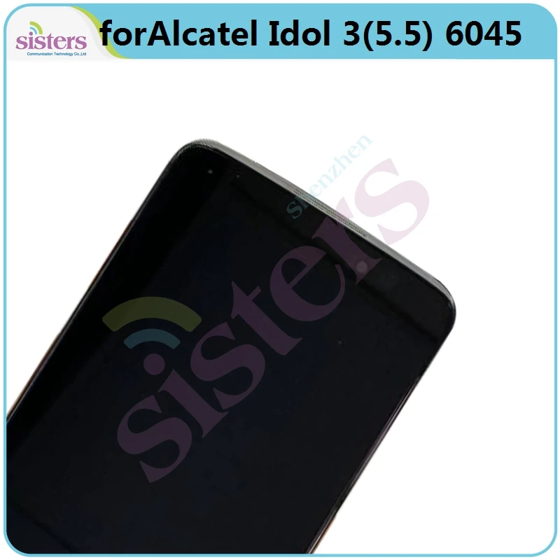 lcd screen for alcatel idol 3 5 5 6045y 6045k 6045o lcd display touch screen digitizer with frame lcd assembly phone replacement free global shipping