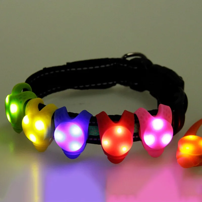 Pet Dog LED Flashlight Pendant Cat Glowing Collar Accessories Puppy Leads Necklace Luminous Bright Decor Collars | Дом и сад