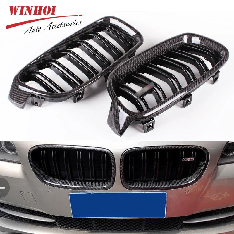 Автомобильный передний гриль из углеродного волокна гоночный матовый/глянцевый
