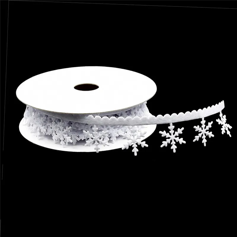 Рождественское украшение 2 5 метров снежинка/звезда ленты тканевые украшения