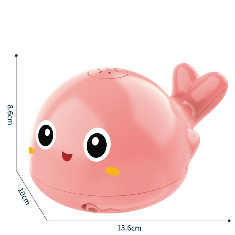 

Bath Toys Spray Water Shower Whale Bathing Baby Toys for Kids Electric Whale Bath Ball with Music LED Light Swimming Float Toys