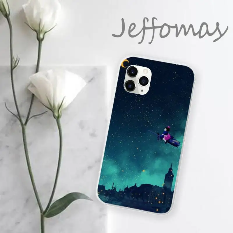 

Hayao Miyazaki Cute Totoro Anime Phone Case Transparent for iPhone 11 12 mini pro XS MAX 8 7 6 6S Plus X 5S SE 2020 XR