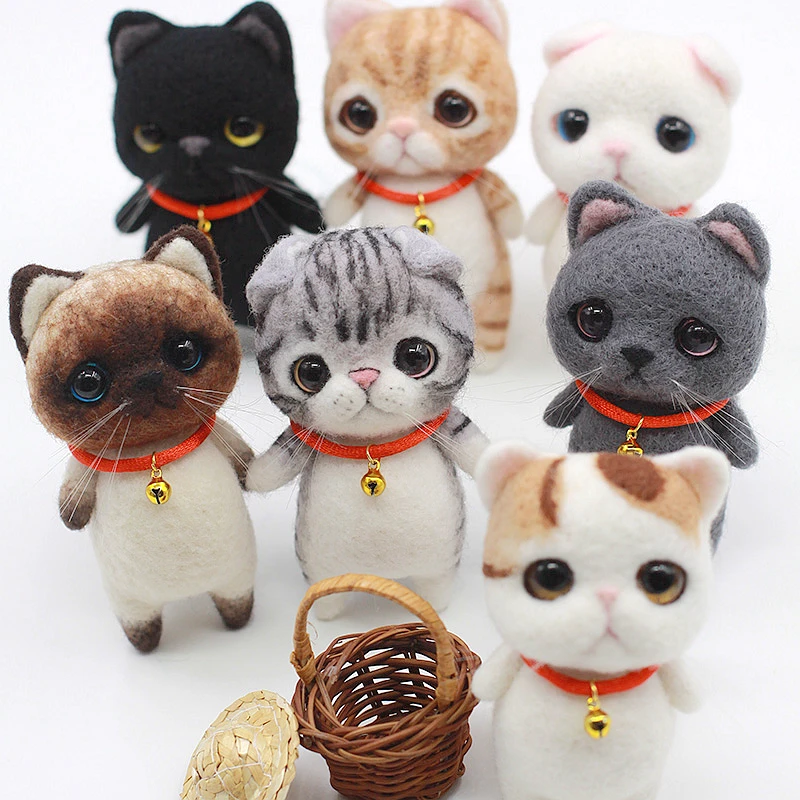 Jiwuo креативная игрушка для домашних животных ручной работы кукла из шерсти