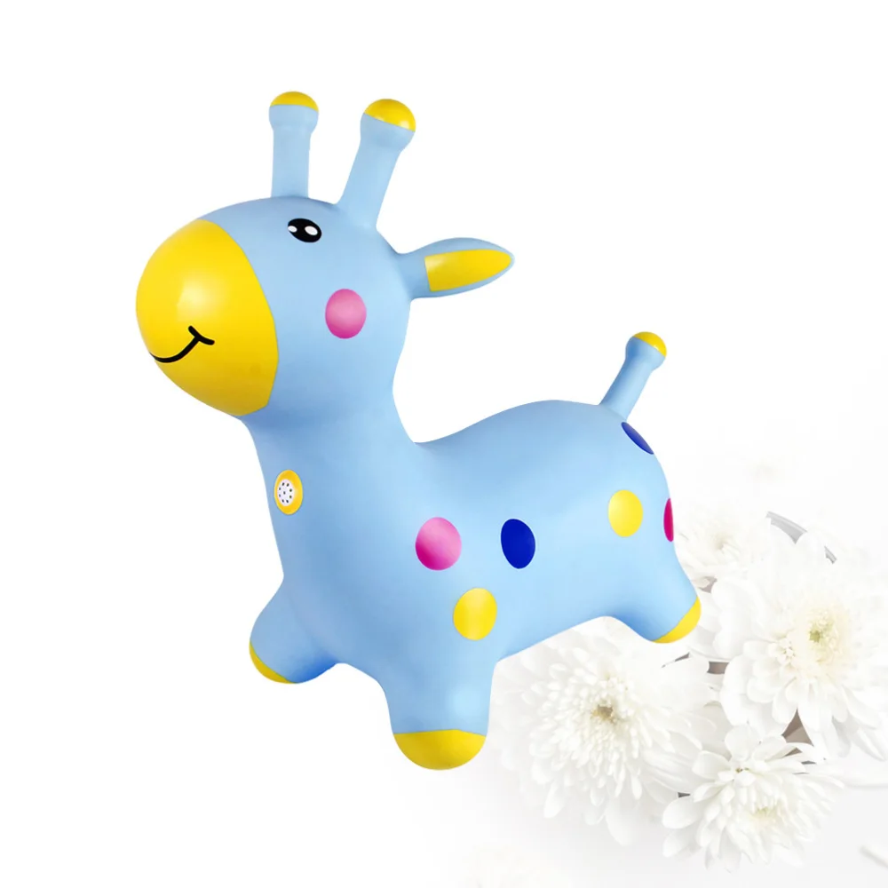 

1Pc Jumping Horse Inflatable Funny Increased Thickened Deer Shaped Baby Mount Educational for Kids Children Red (w