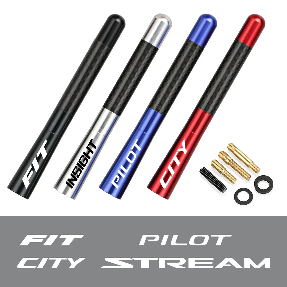 Автомобильная радиоантенна 12 см из углеродного волокна для Honda Fit дюймов Авиатор