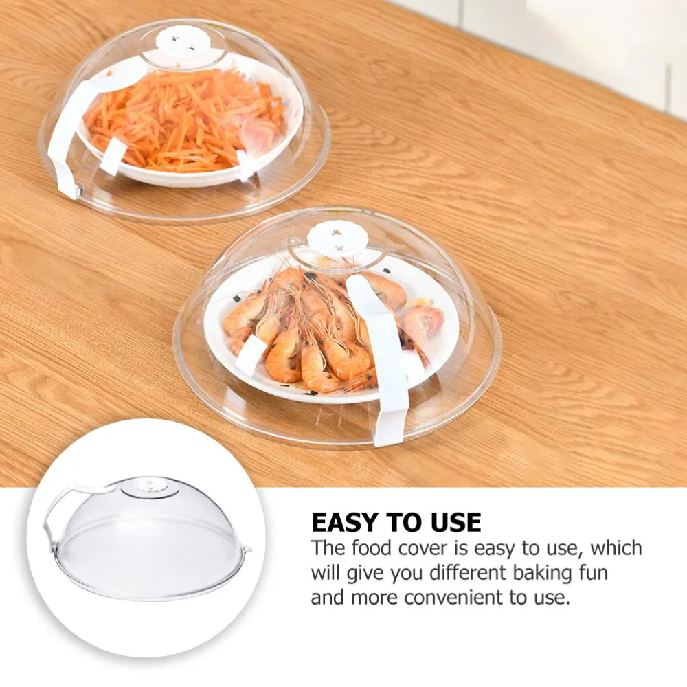 

1PC Heating Spray Proof Cover Heat-resistant Microwave Oven Cover (Transparent)