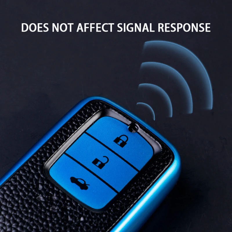 Чехол для автомобильного ключа из ТПУ и кожи с 2/3/4 кнопками Honda 2017 2018 19CRV Pilot Accord Civic