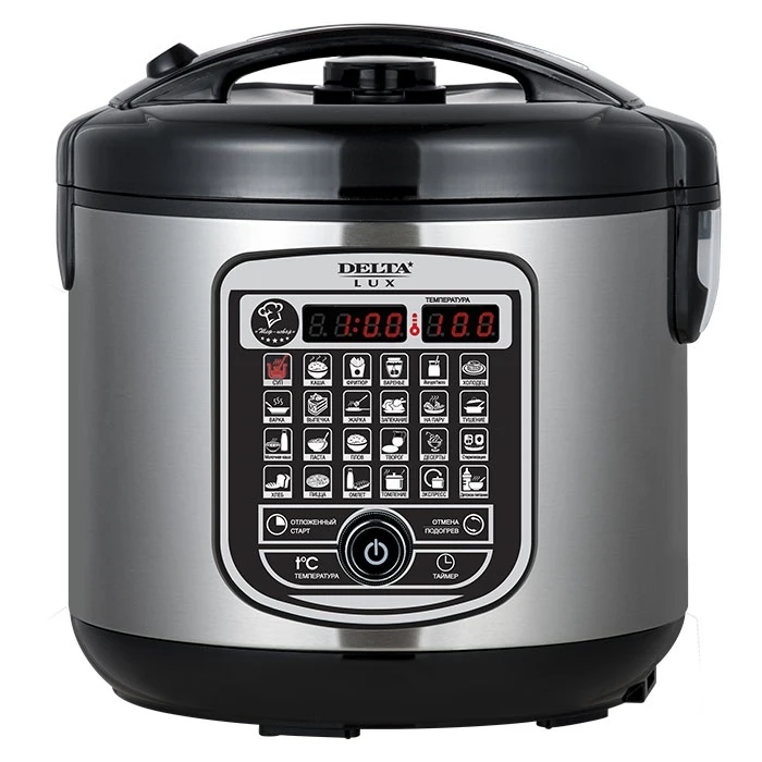 Мультиварка Delta Lux DL-6523 25 программ 900 Вт 5 л + книга рецептов | Бытовая техника