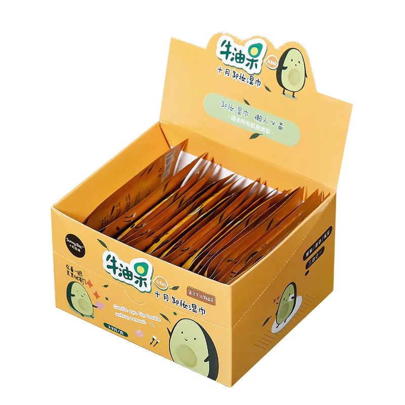 30 шт. одноразовые салфетки для снятия макияжа с авокадо | Красота и здоровье