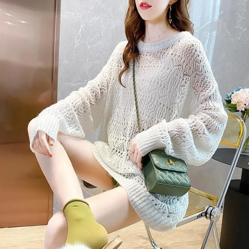 Cheap wholesale 2021 spring autumn winter new fashion casual warm nice women Sweater woman female OL purple sweater Ay125