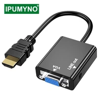hdmi compatible to vga cable splitter speaker tv box converter projector extender display port television adapter audio pc