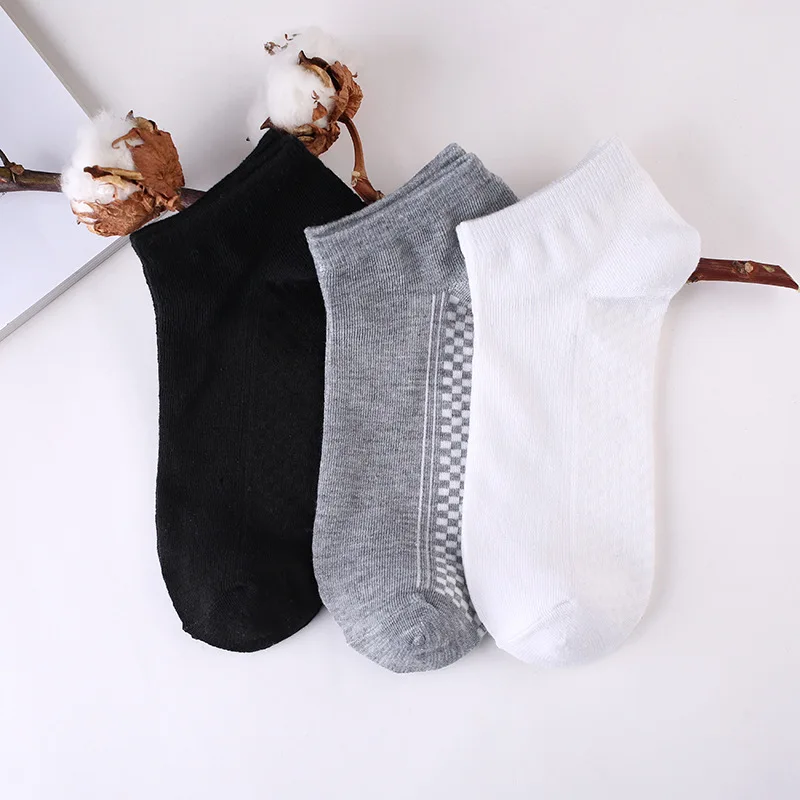 

6pieces=3pair/lot Summer Cotton Man Short Socks Fashion Breathable Man Boat Socks Comfortable Casual Socks Male white hot
