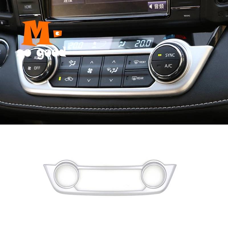 

2013 14 15 16 17 2018 AC Air Conditioner Center Console Switch Panel Cover Trim Car Accessories ABS Matte for Toyota RAV4