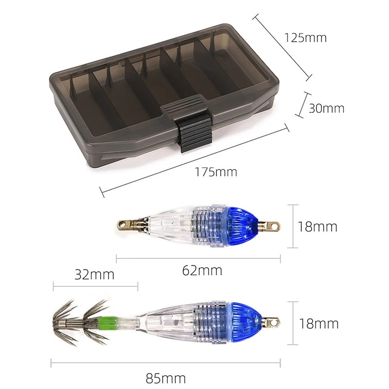 

Led Fishing Lure With Hook Night Flashing Fishing Lamp Underwater Fishing Light Squid Lamp Lures Fishing Tackle