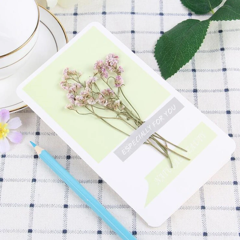 2 шт сушеные цветы с днем рождения поздравительная открытка индивидуальность