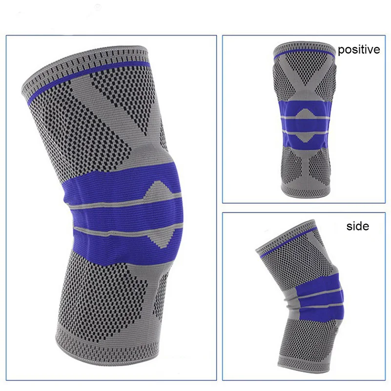 1 шт. эластичный бандаж на колено поддержка регулируемый наколенник Спорт