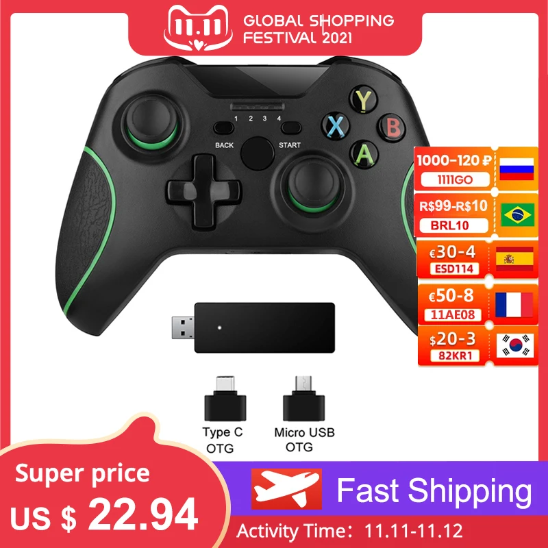 

2.4G Wireless Game Controller For Xbox One Console For PC For Android smartphone Gamepad Joystick For PS3 Controle Joypad