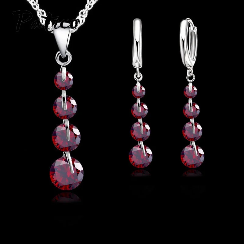 Романтический patico S90 звено цепи украшение с кристальной подвеской набор для