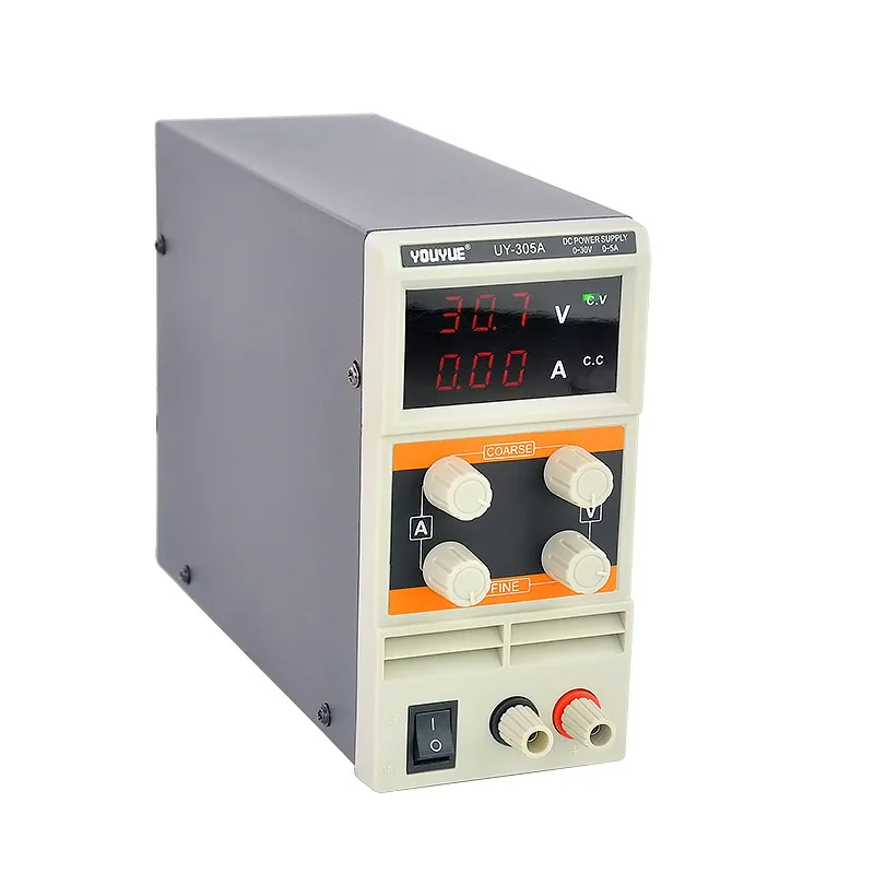Machine maintenance DC regulated power supply Full CNC Adjustable 3 Digit Display Laboratory For Phone Repair UY-305A enlarge