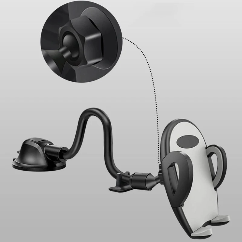 

Long Neck Sucker 360° Car Phone Holder Windshield Dashboard Mount For Phone