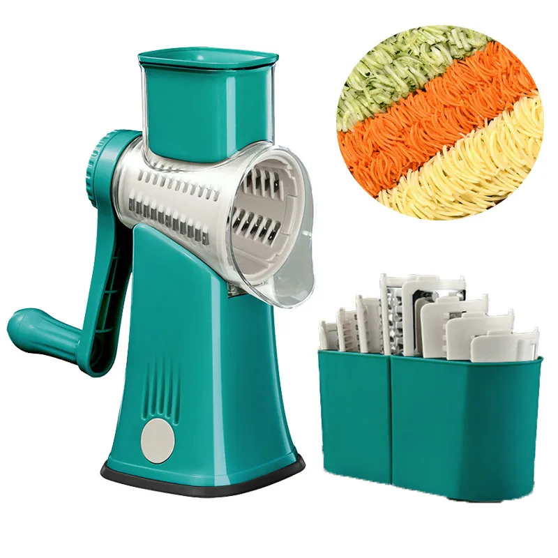 

Multifunctional Hand Vegetable Cutter Potato Cheese Kitchen Tool Slicer Household Shredder Meat Grinder Rotary Grater